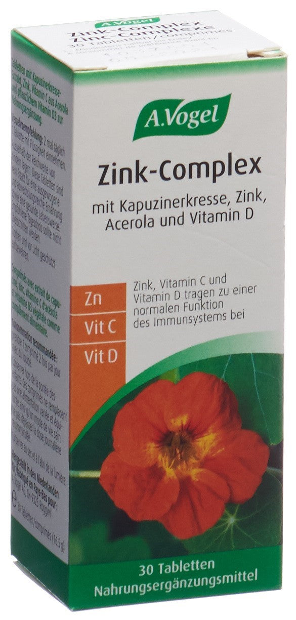 VOGEL zink-complex cpr fl verre 30 pce