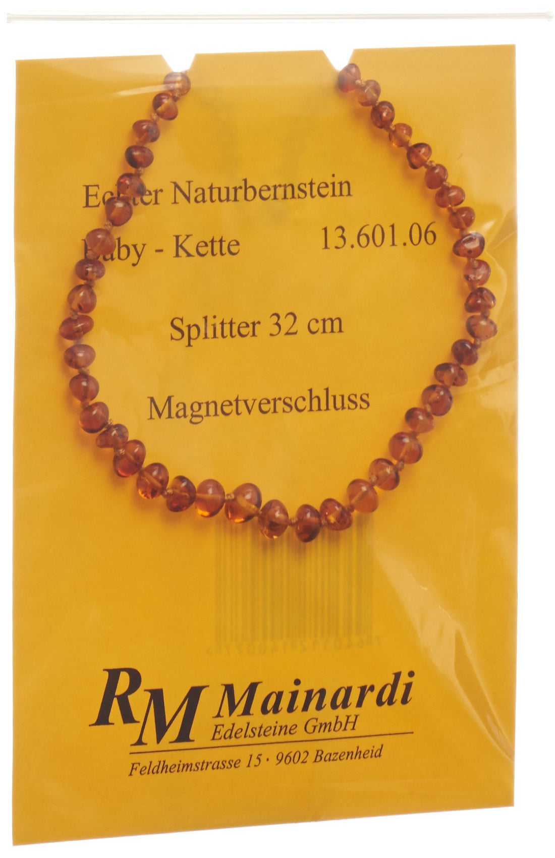 MAINARDI Écharpe Ambre Natur 32cm Fermeture Aimantée Confort | Soin Thermique