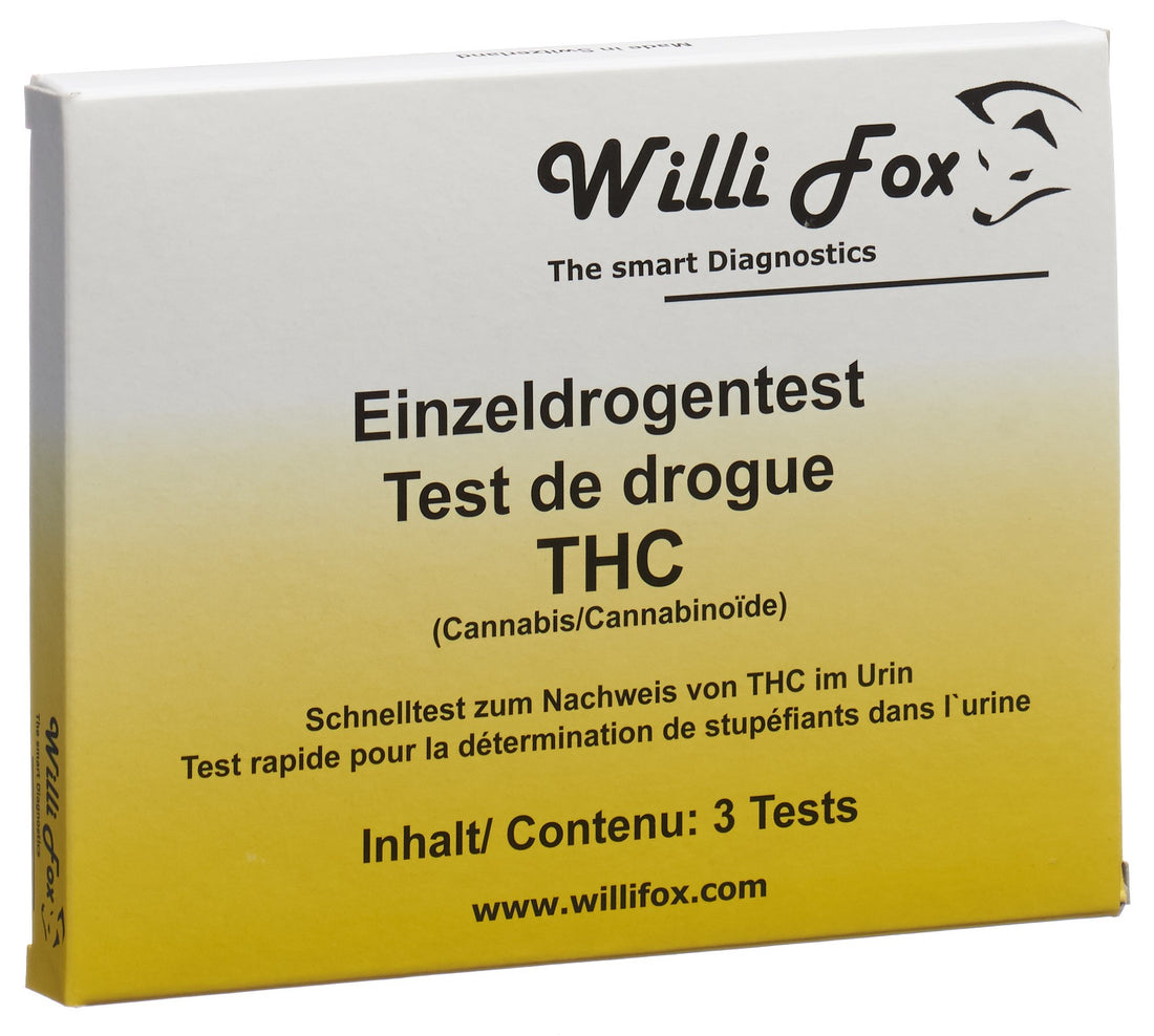 WILLI FOX test de drogue THC uni urine 3 pce