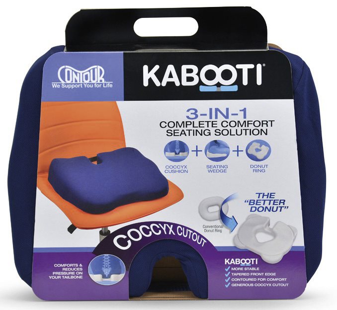 KABOOTI Coussin Siège 3 en 1 Confort &amp; Soulagement | Orthopédique