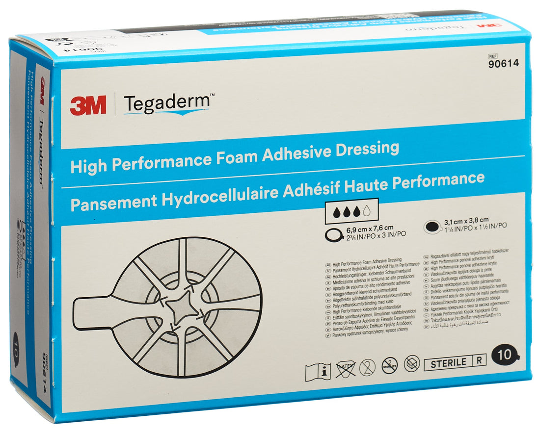 3M TEGADERM FOAM HP comp mous mini ov adh n 10 pce