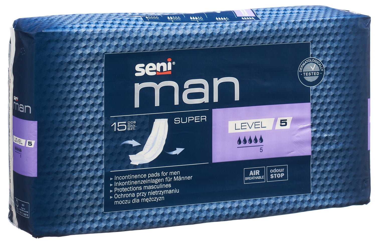 SENI Super Level 5 Protections Anatomiques 15 Pièces