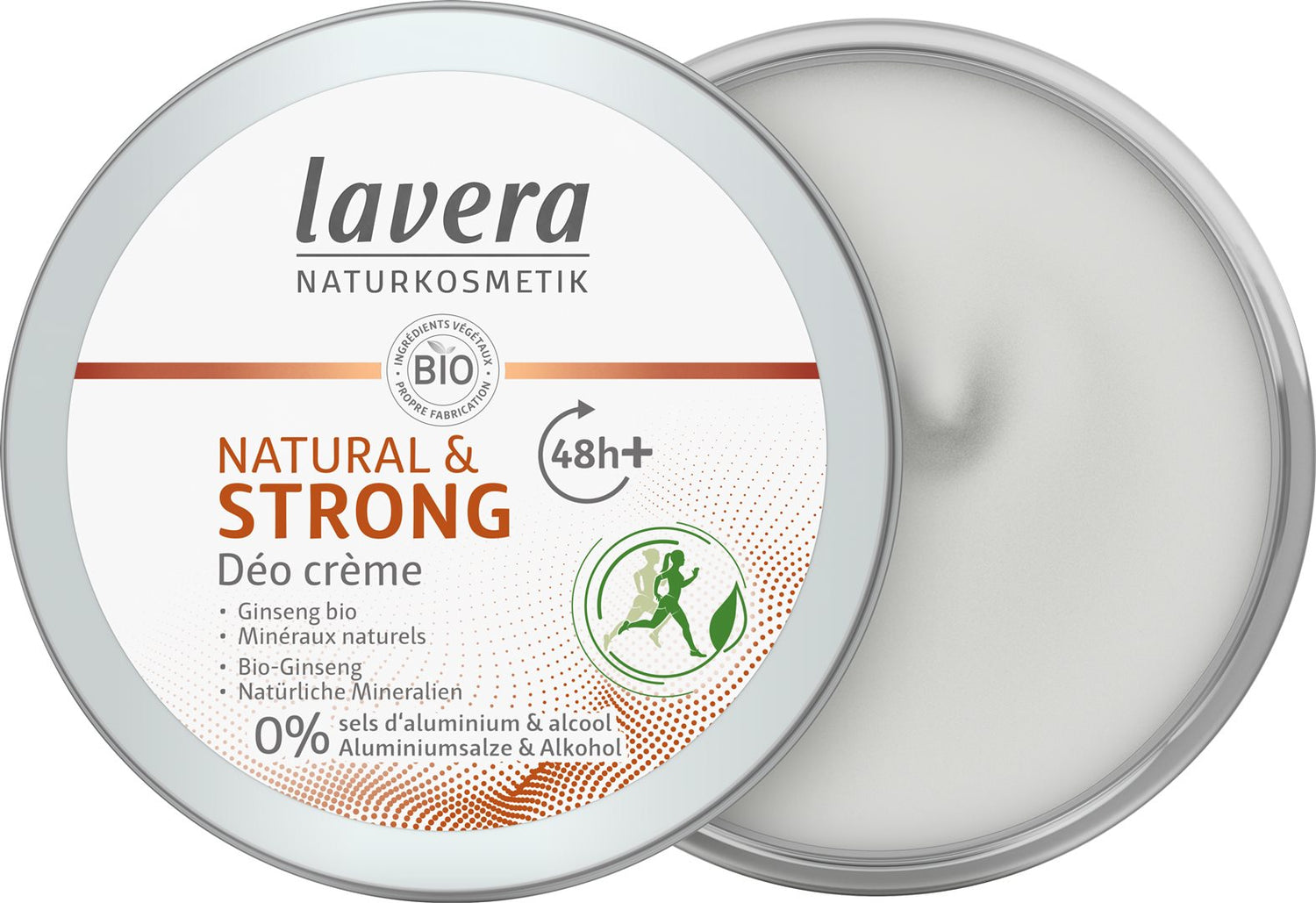 LAVERA Déodorant Crème Natural &amp; STRONG 50 ml | Anti-transpirant Efficace