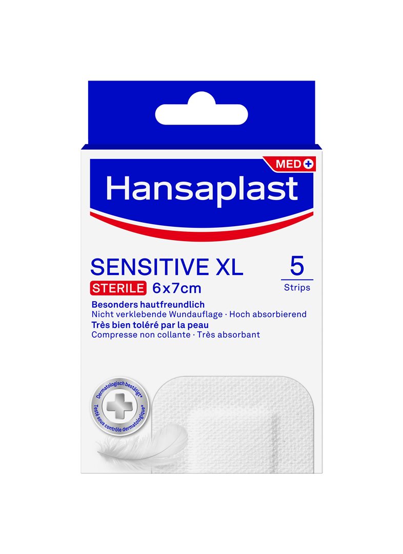 HANSAPLAST Bandes Sensitives XL Protection &amp; Confort | 5 pièces