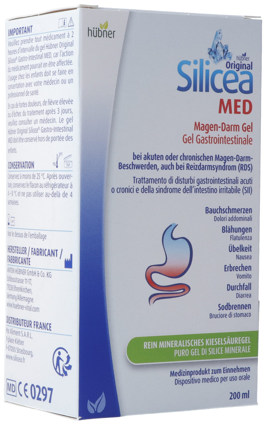 Hübner Silicea Gel Gastro Intestinal Soulagement | 200 ml