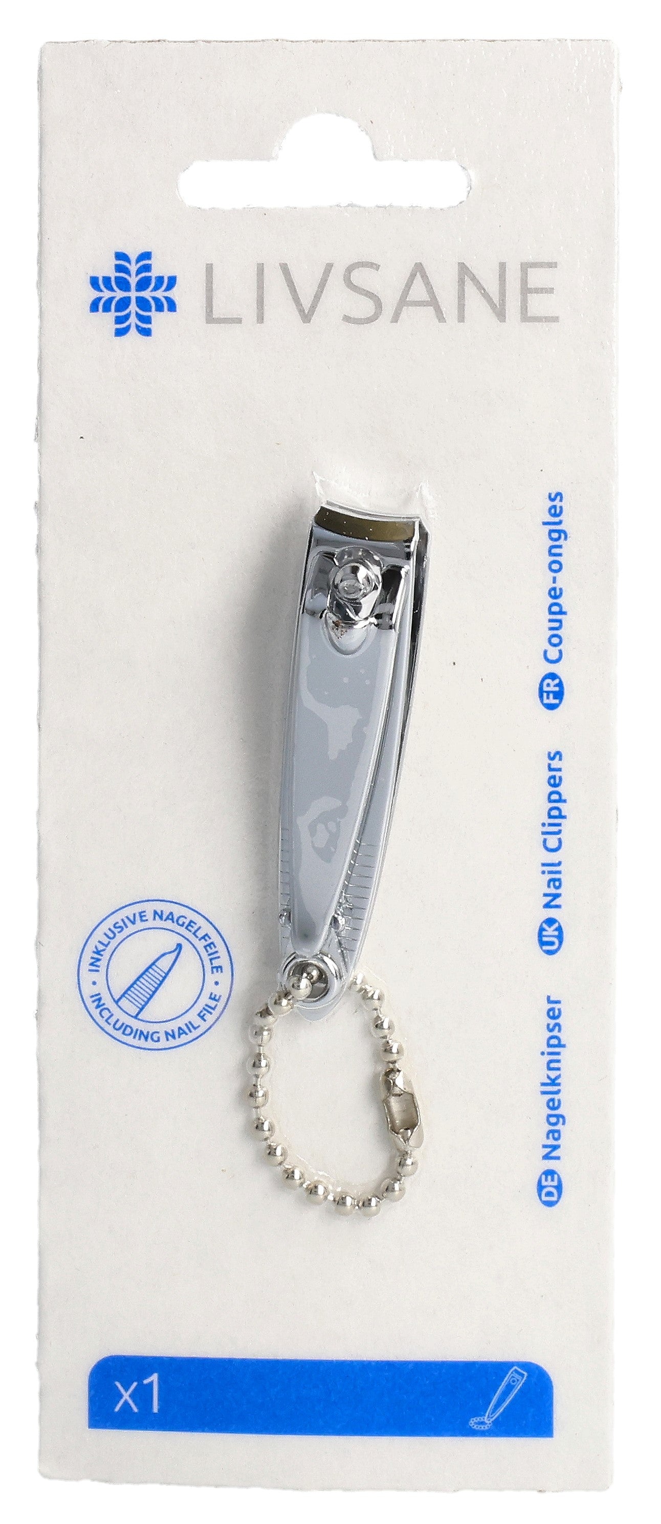 LIVSANE Coupe-ongles Inox Précision | Soin des Ongles