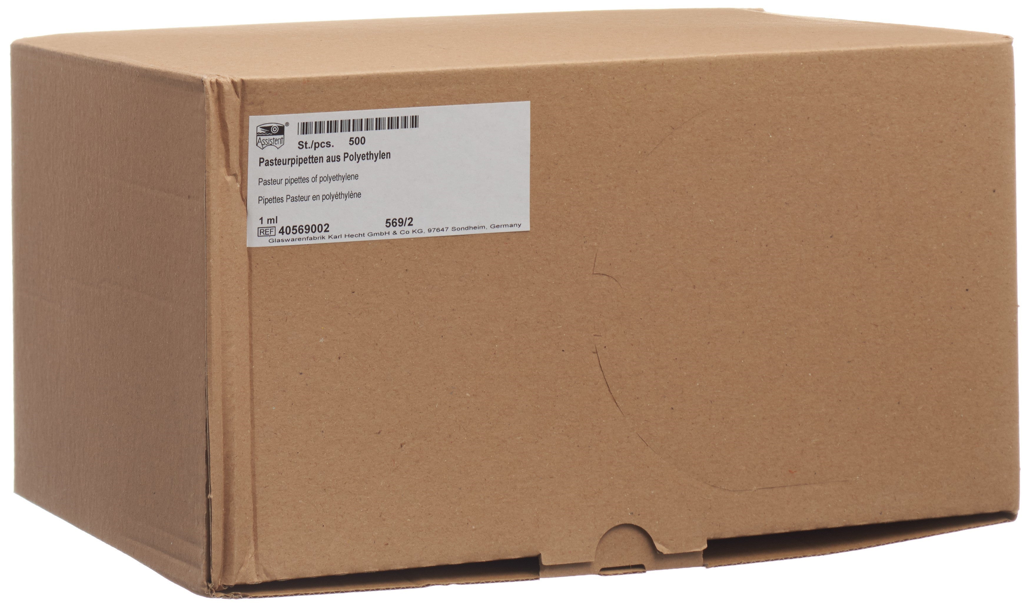 ASSISTENT Pipette Pasteur 1 ml Polyéthylène 500 Pièces | Précision &amp; Hygiène