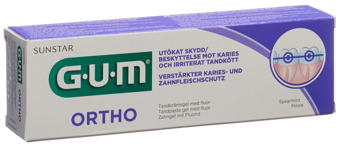 GUM Ortho Dentifrice Spécial Orthodontie 75 ml