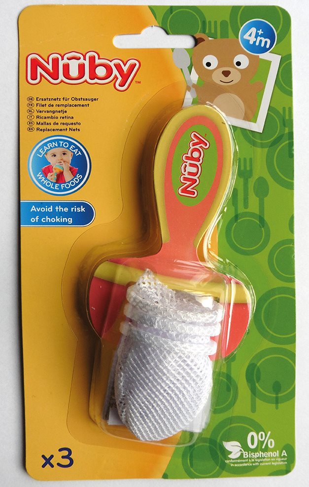 NUBY Filets de Rechange pour Grignoteur Premium | Lot de 3 Pièces