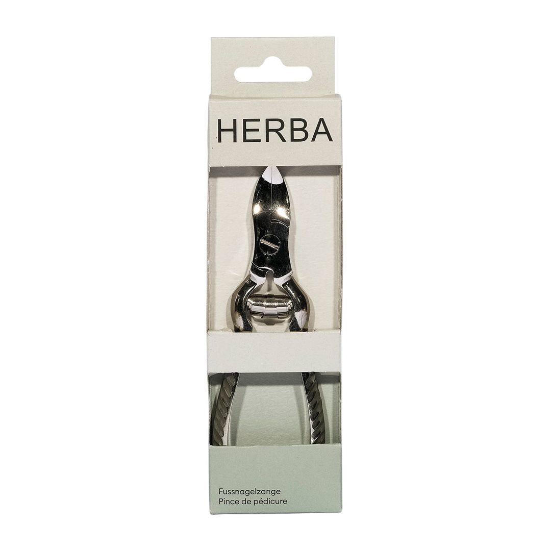 HERBA Coupe-ongles Pieds 13cm Nickelé Précision | Soin Pédicure