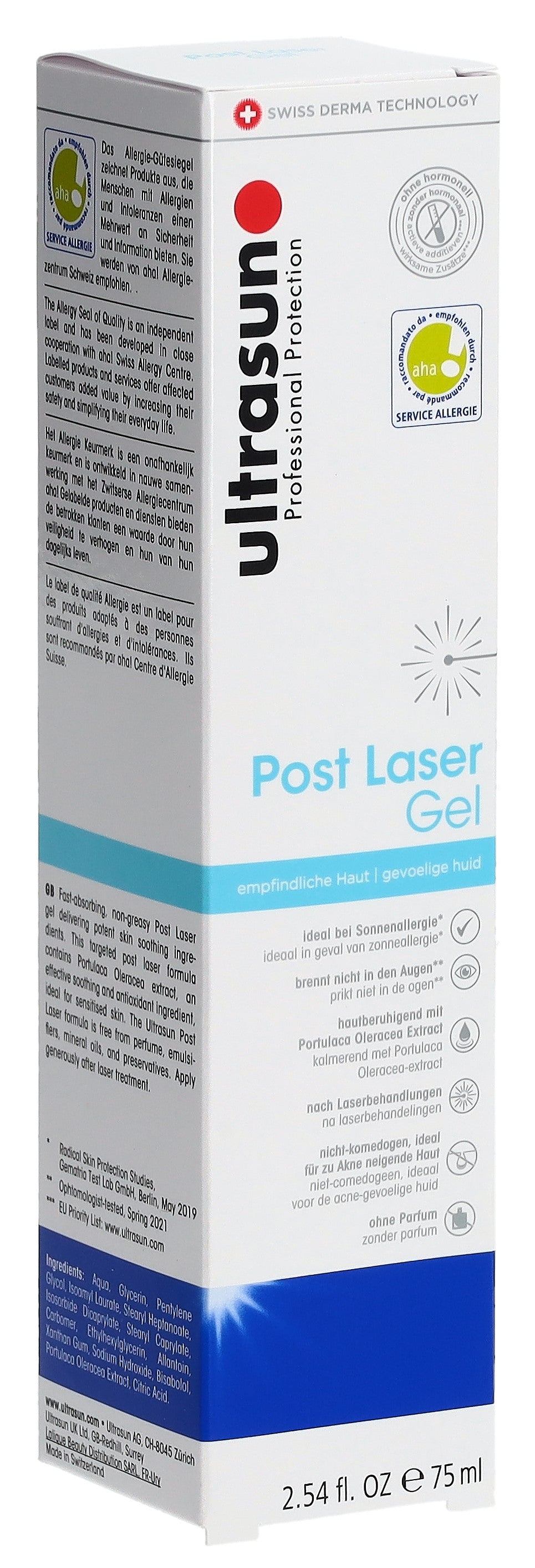 ULTRASUN Soin Post-Laser Apaisant Réparateur 75 ml