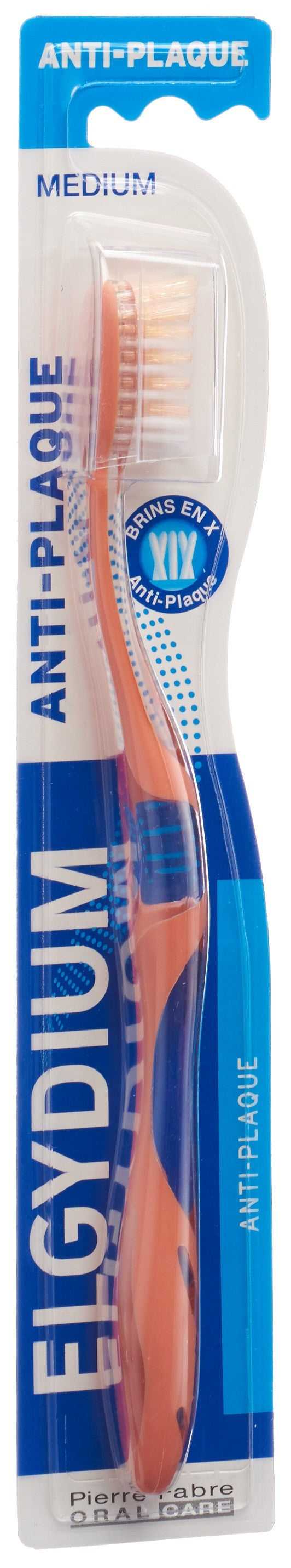 ELGYDIUM Brosse à Dents Anti-Plaque Medium | Soin Buccal Efficace