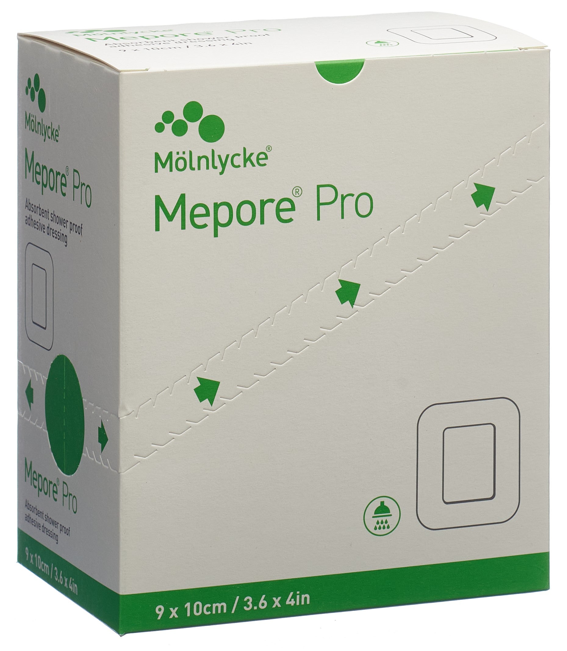 MEPORE PRO Pansement Adhésif 10x9cm | 40 Pièces