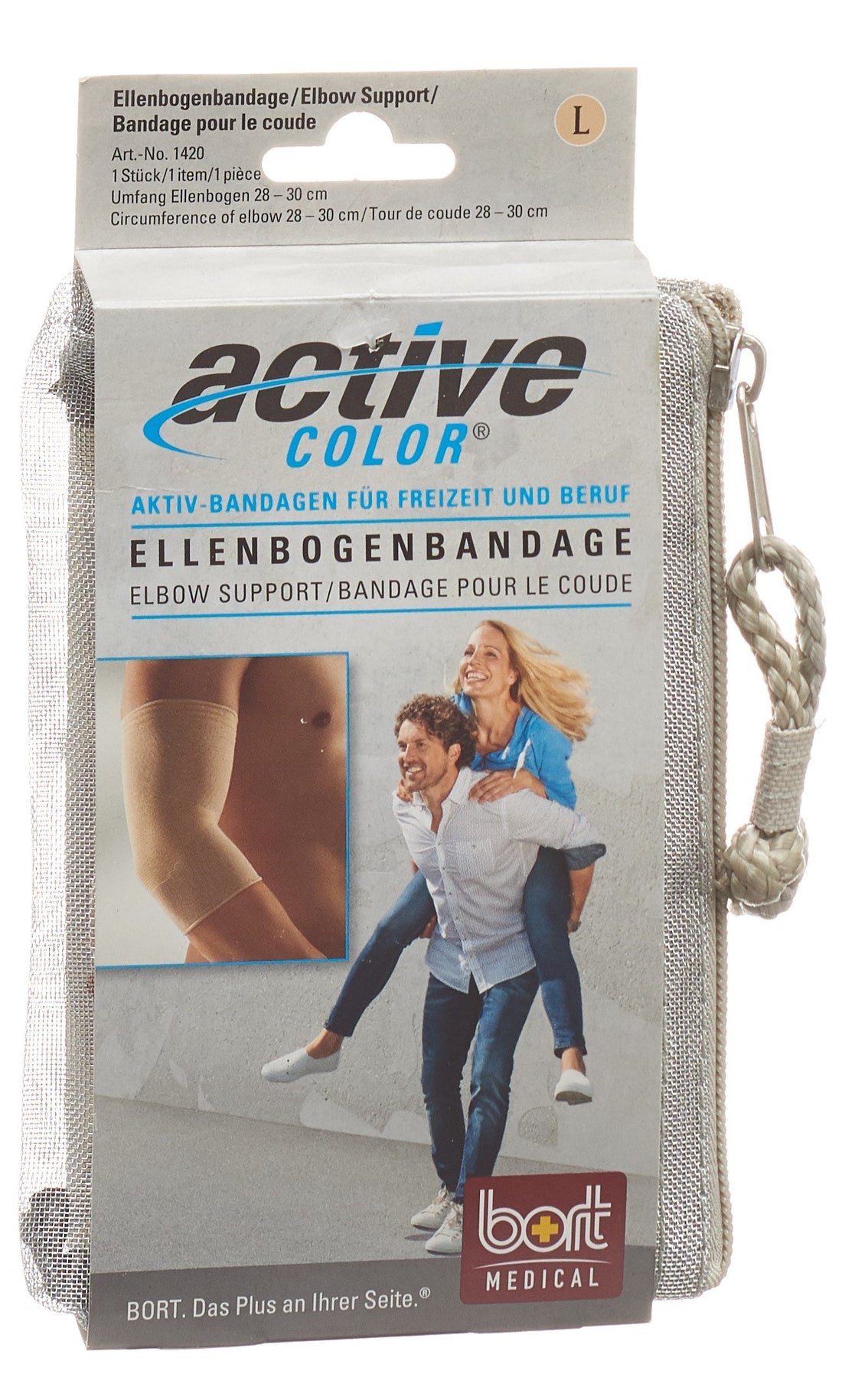 BORT ActiveColor Coudière Beige S - Soutien et Confort | 1 pièce