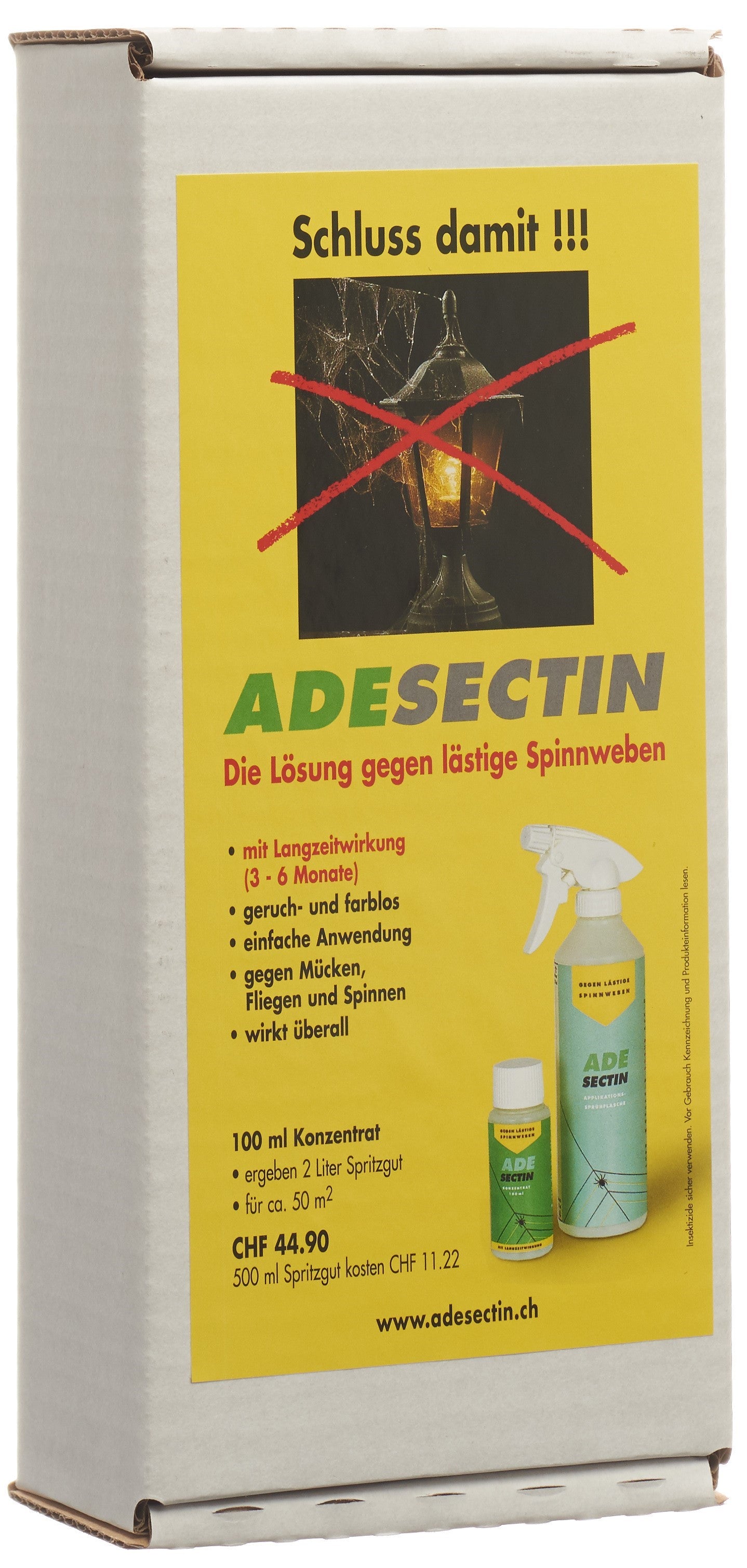 ADESECTIN concentré + vapo vide fl 100 ml