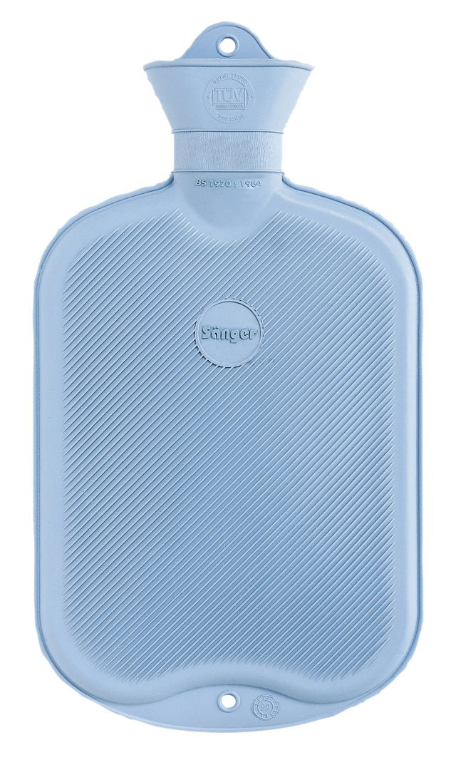 SÄNGER Bouillotte 2 Litres Lamelles Bleu Confort Chaleur | Médical