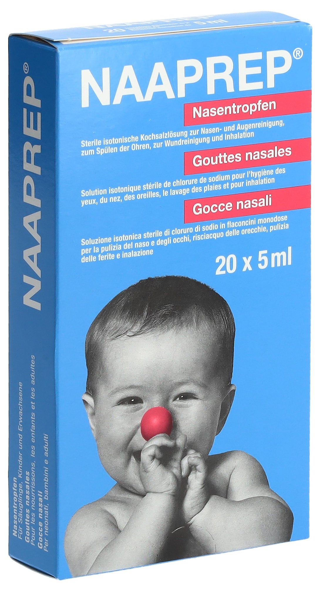 NAAPREP Décongestionnant Nasal 20 Unidoses 5 ml | Soulagement Rapide