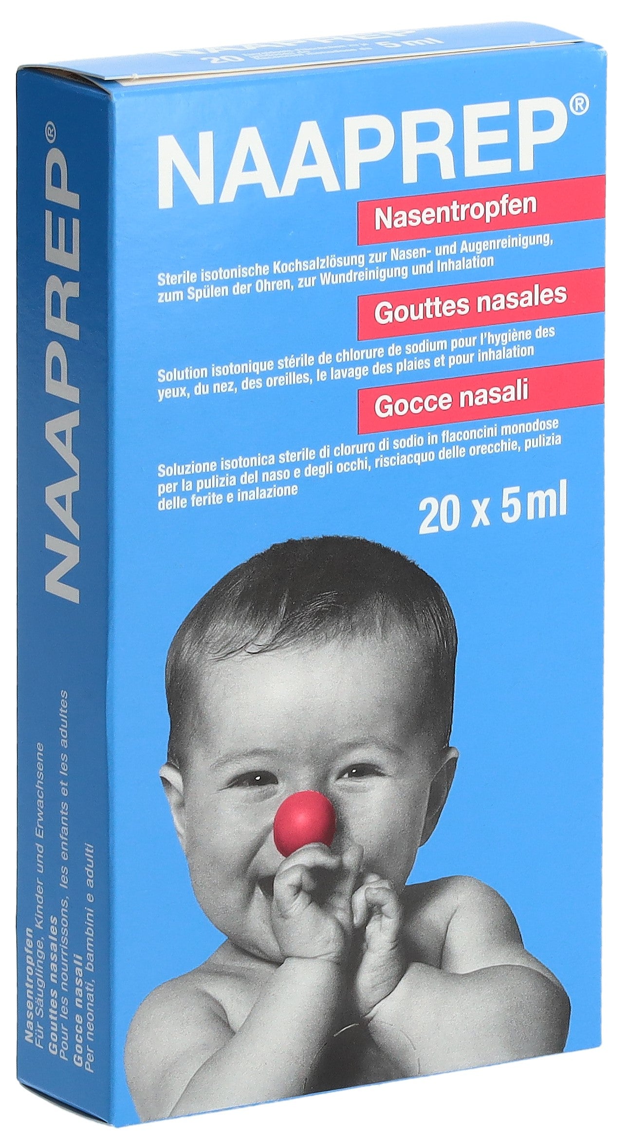 NAAPREP Décongestionnant Nasal 20 Unidoses 5 ml | Soulagement Rapide