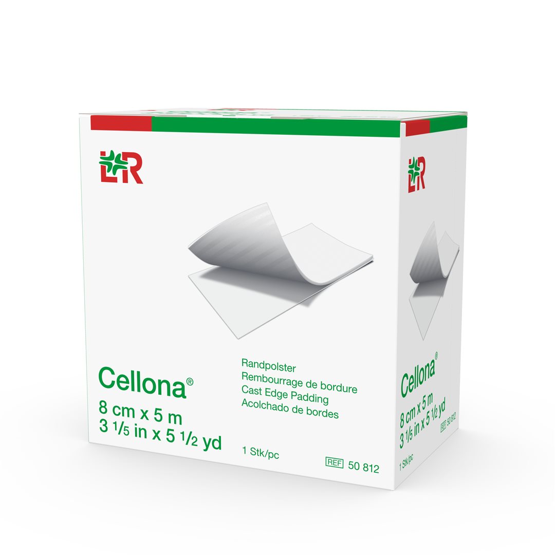Cellona Pansement Bordures Rembourrées 8 cm x 5 m | Auto-adhésif Confort