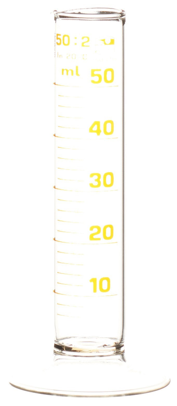 ASSISTENT Cylindre Gradué Basse Forme 50ml | Mesure Précise