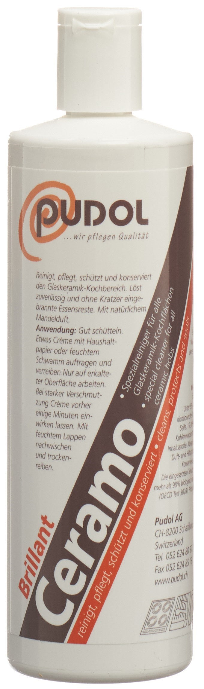 PUDOL Ceramo Nettoyant Brillant 400 g | Éclat Durable