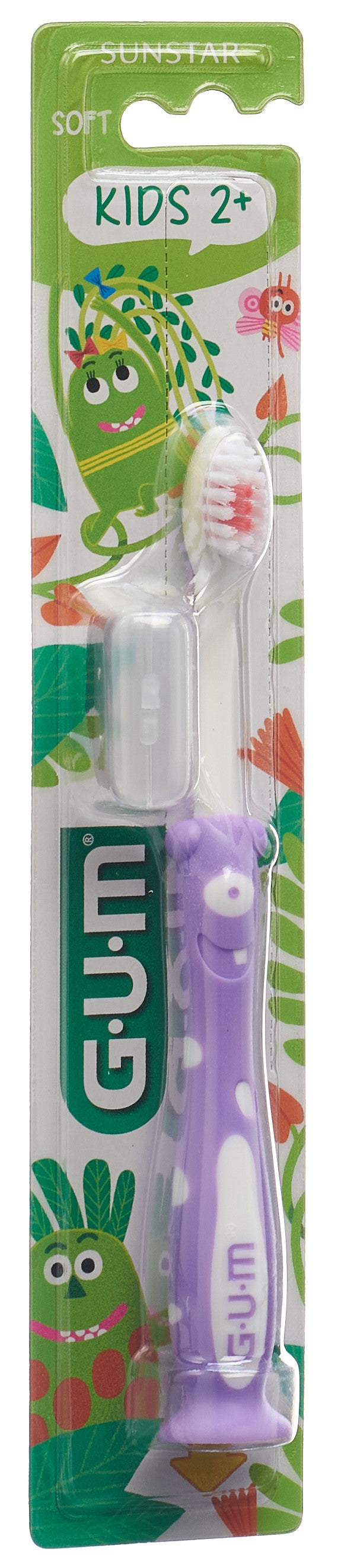 GUM Kids Brosse à Dents 2-6 ans Mauve Douce | Soin Oral Bébé