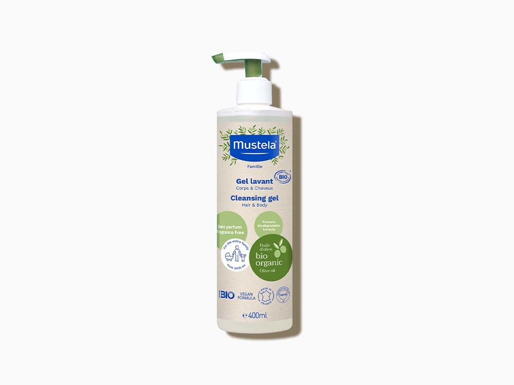 Mustela BIO Gel Lavant Corps et Cheveux Bébé | 400 ml