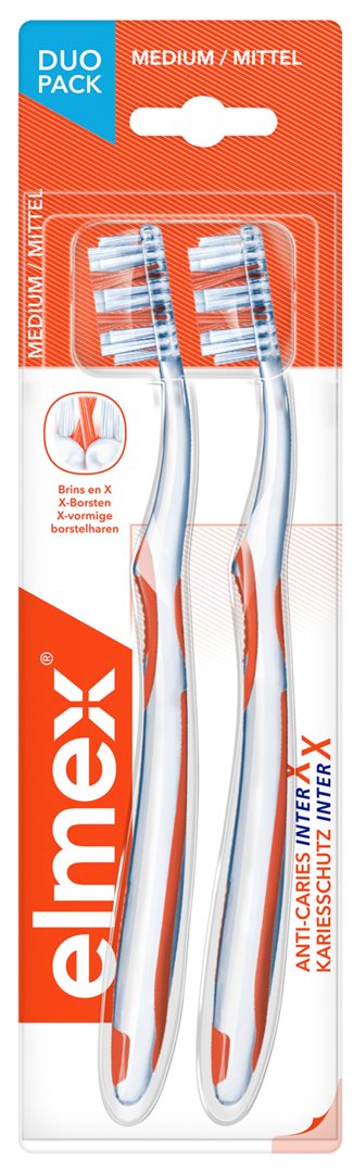 ELMEX PROTECT CARIES Brosse à Dents Duo | Protection Avancée