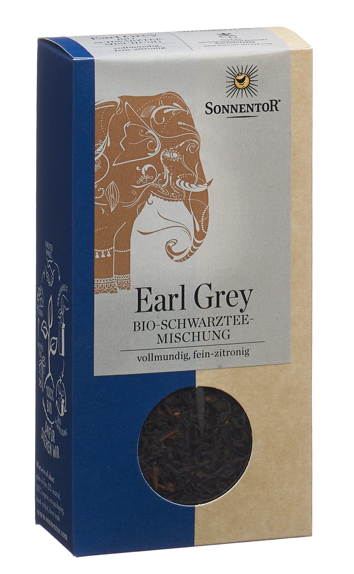 SONNENTOR Thé Noir Earl Grey Bio Vrac 90 g