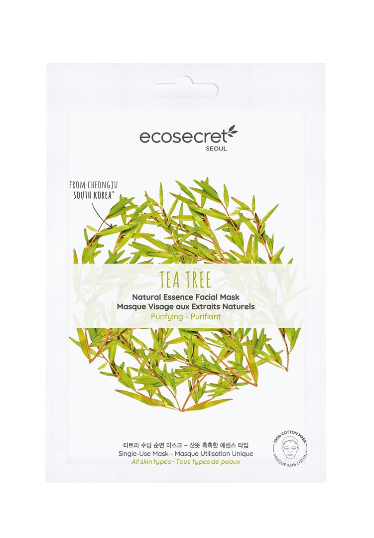 ECOSECRET Masque Visage Purifiant Arbre à Thé 20 ml | Peau Nette
