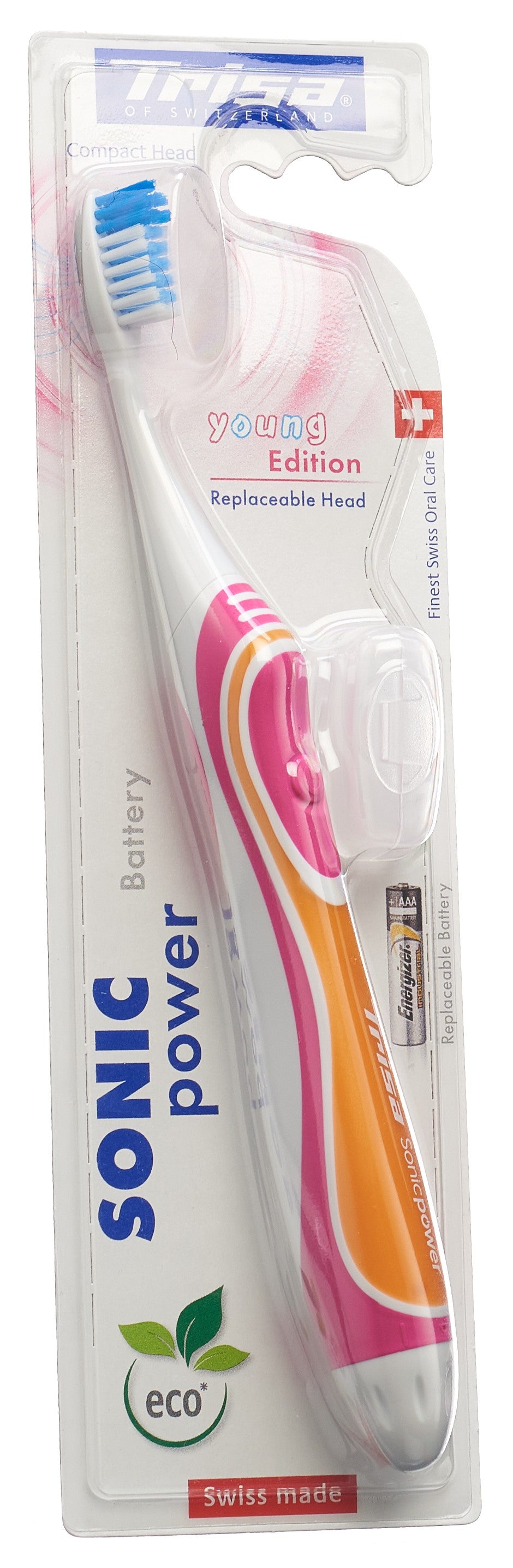 TRISA SONICPOWER Brosse à Dents Électrique Jeune | Blanche