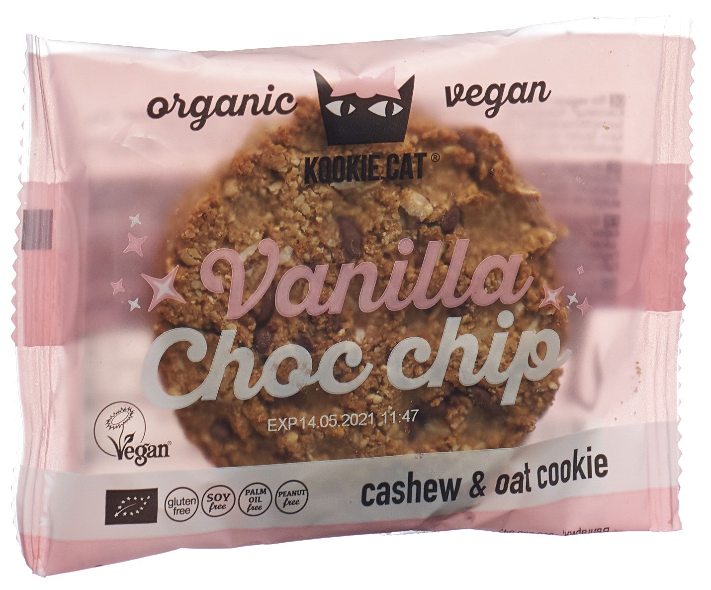 KOOKIE CAT Cookie Vanille Pépites Chocolat 50 g | Goût Gourmand