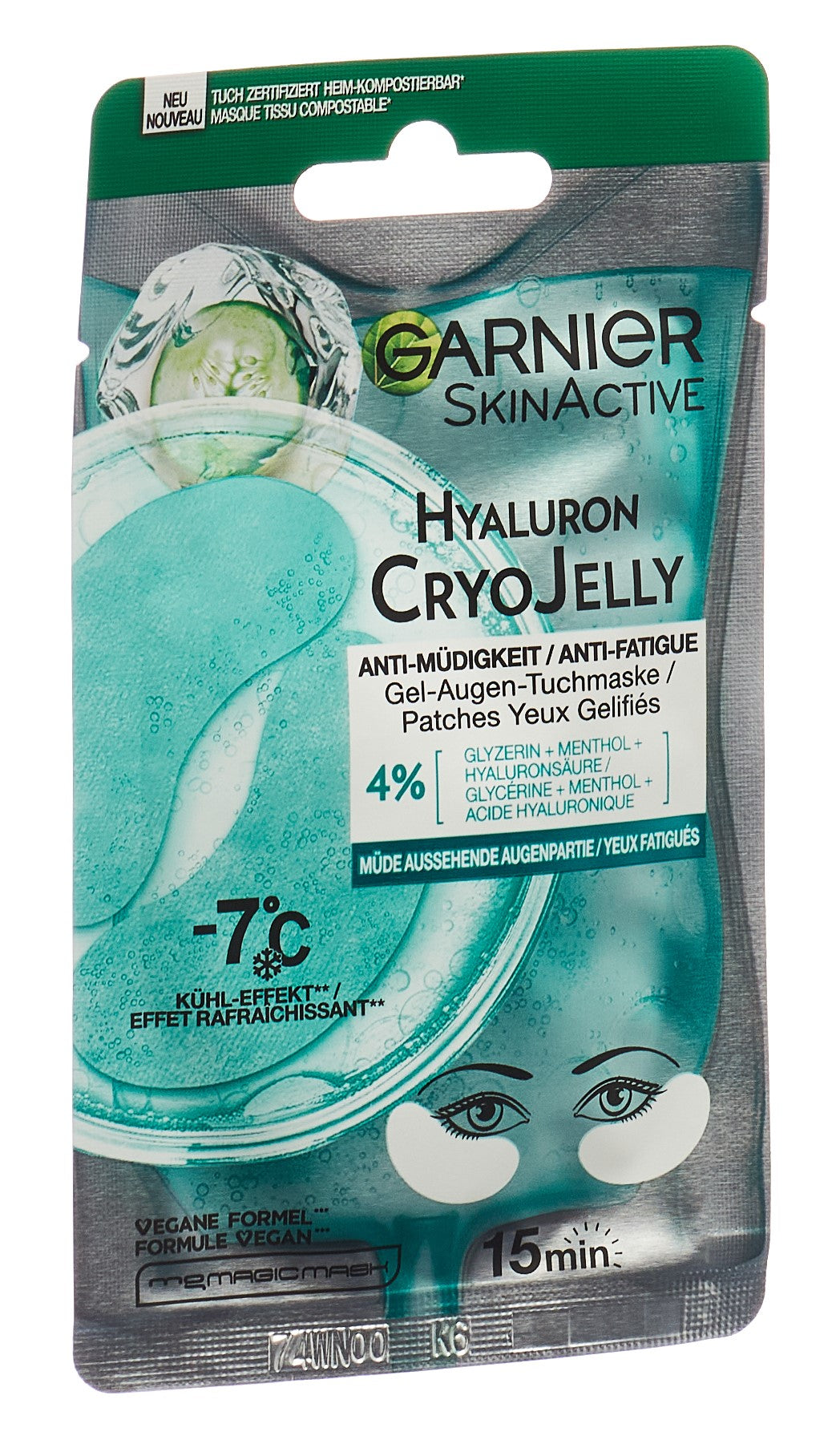 GARNIER SkinActive Cryo Jelly Masque Yeux Anti-Poches 5 g