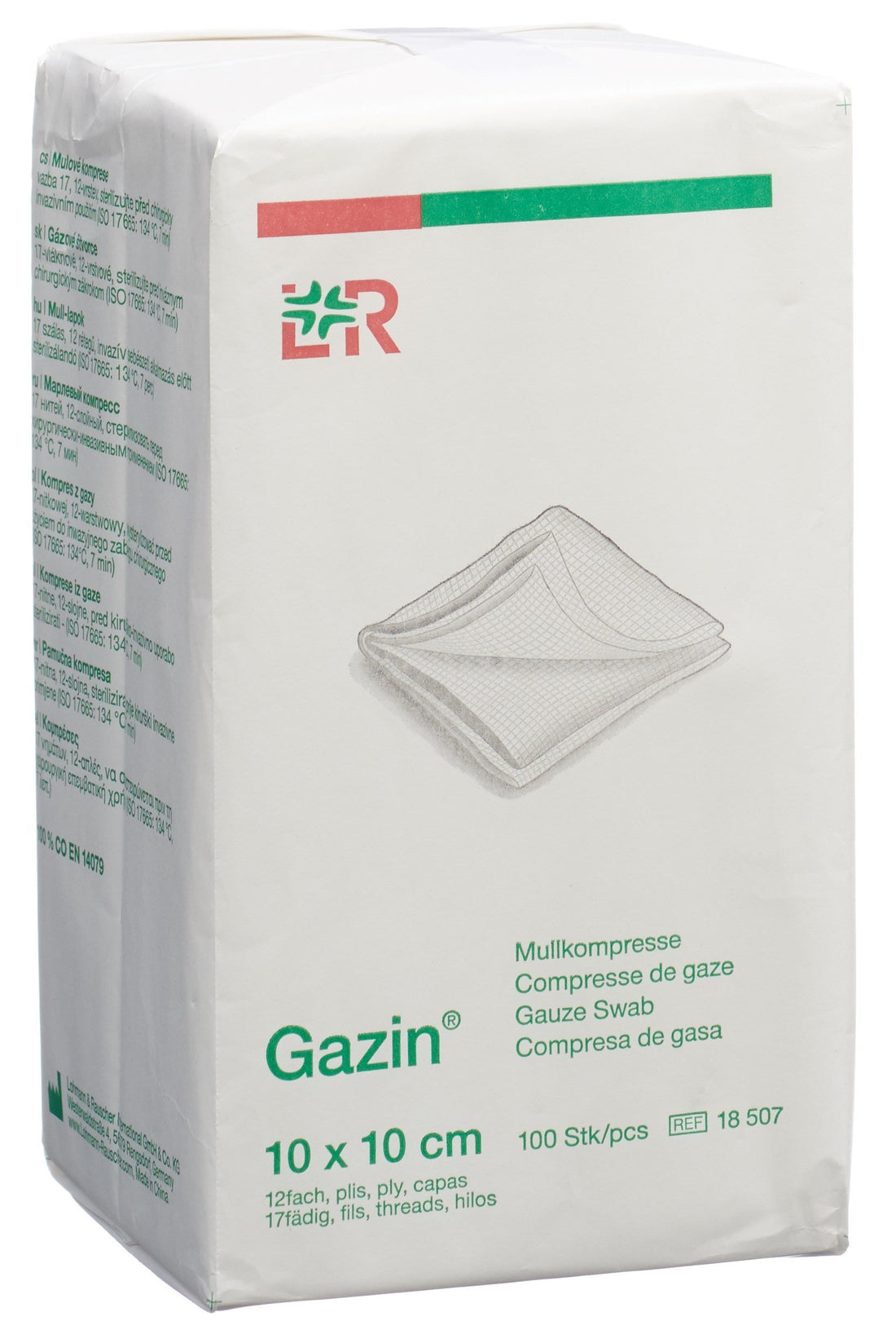 GAZIN Compresses de Gaze Stériles 10x10cm 12 plis | Soin des Plaies