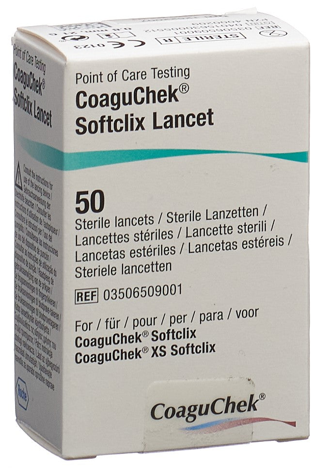 CoaguChek XS SoftClix Lancettes 50 Pièces | Test Glycémie Rapide