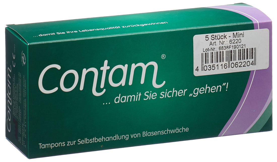 CONTAM Tampons Vaginal Mini 22mm Confort &amp; Sécurité | Lot de 5