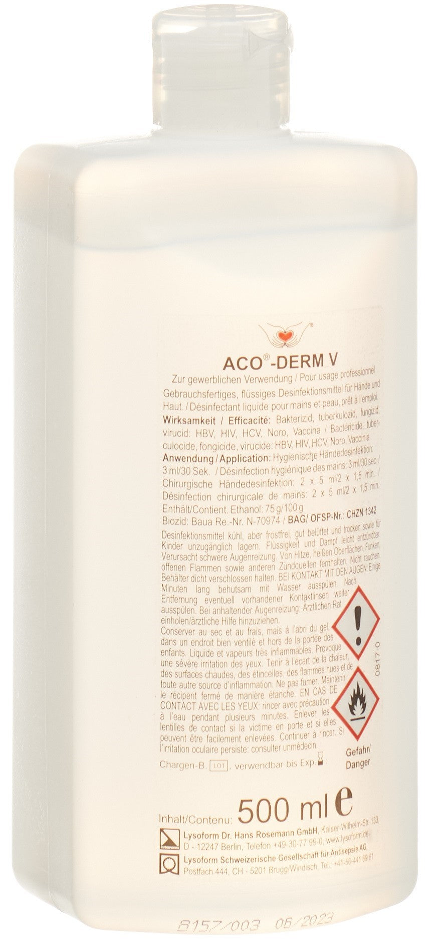 ACO DERM V liq fl 500 ml