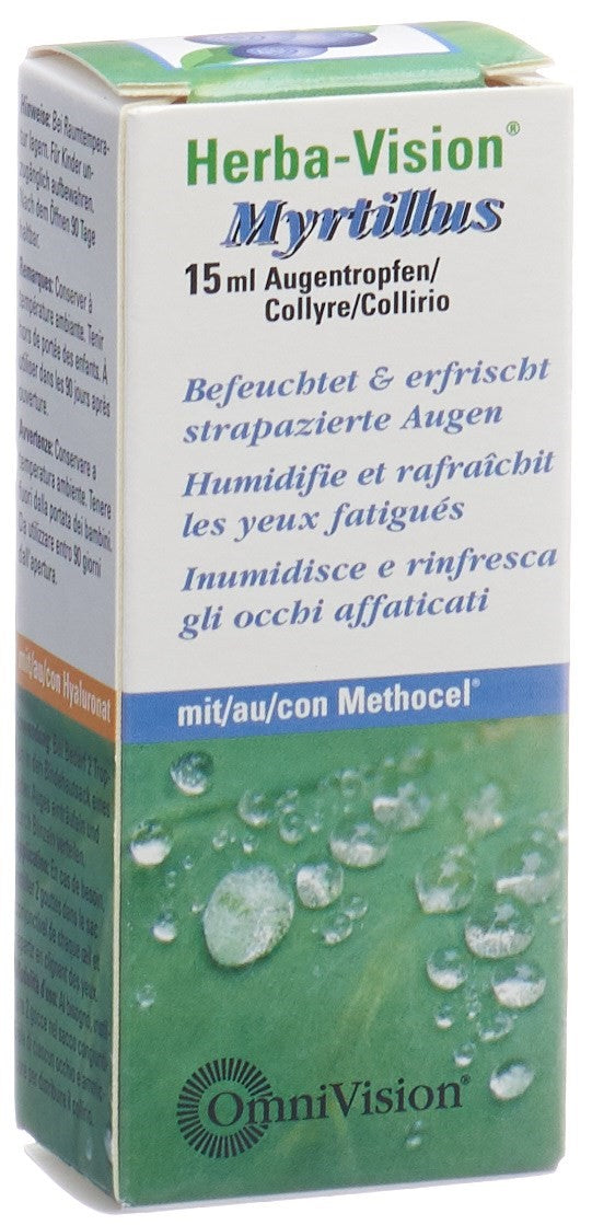 HERBA VISION Myrtille Collyre Apaisant Yeux Fatigués 15 ml