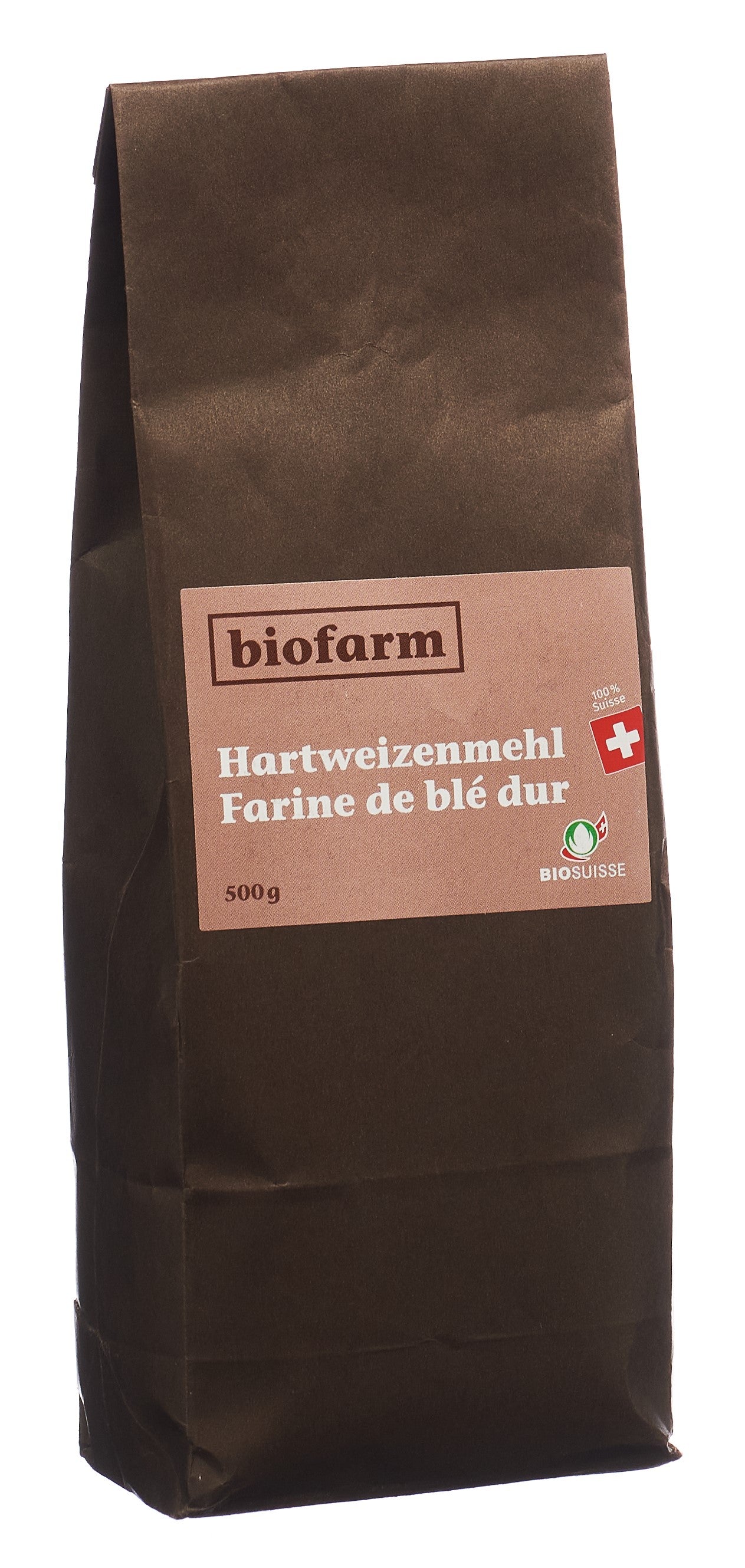 BIOFARM Farine de Blé Dur Bourgeon Bio 500 g | Qualité Supérieure