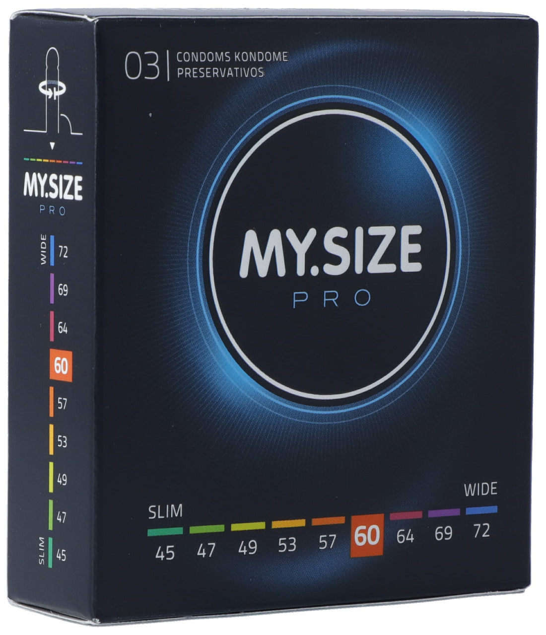 MY SIZE PRO Préservatifs 60mm Confort &amp; Sécurité | Lot 3 Pièces