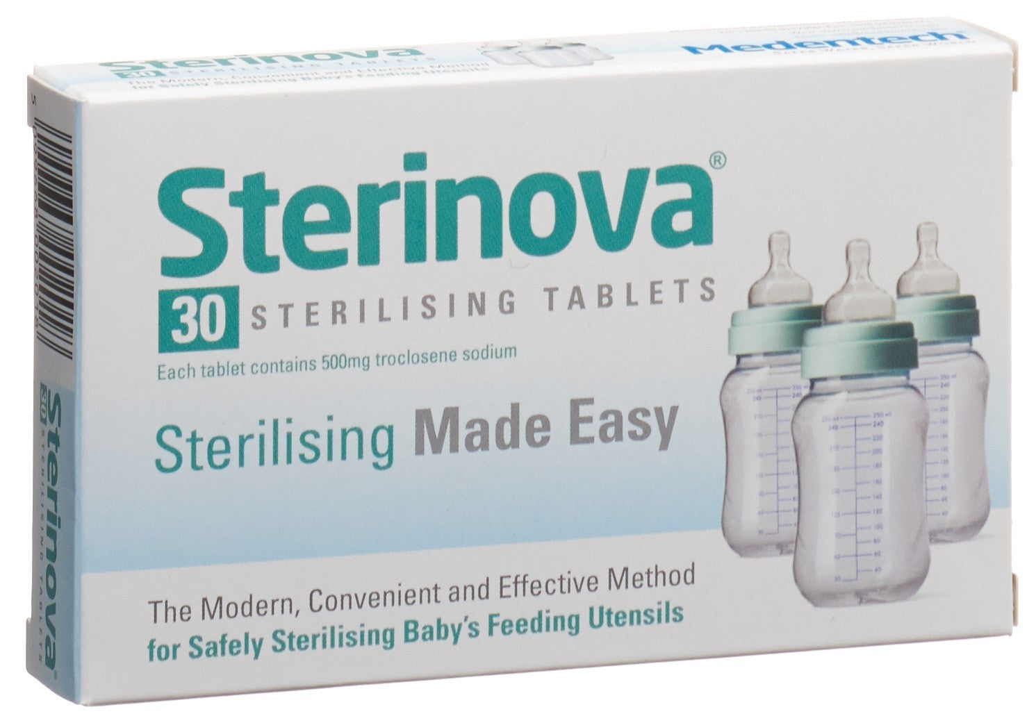 STERINOVA Désinfectant Comprimés Effervescents 500mg | 30 Pièces