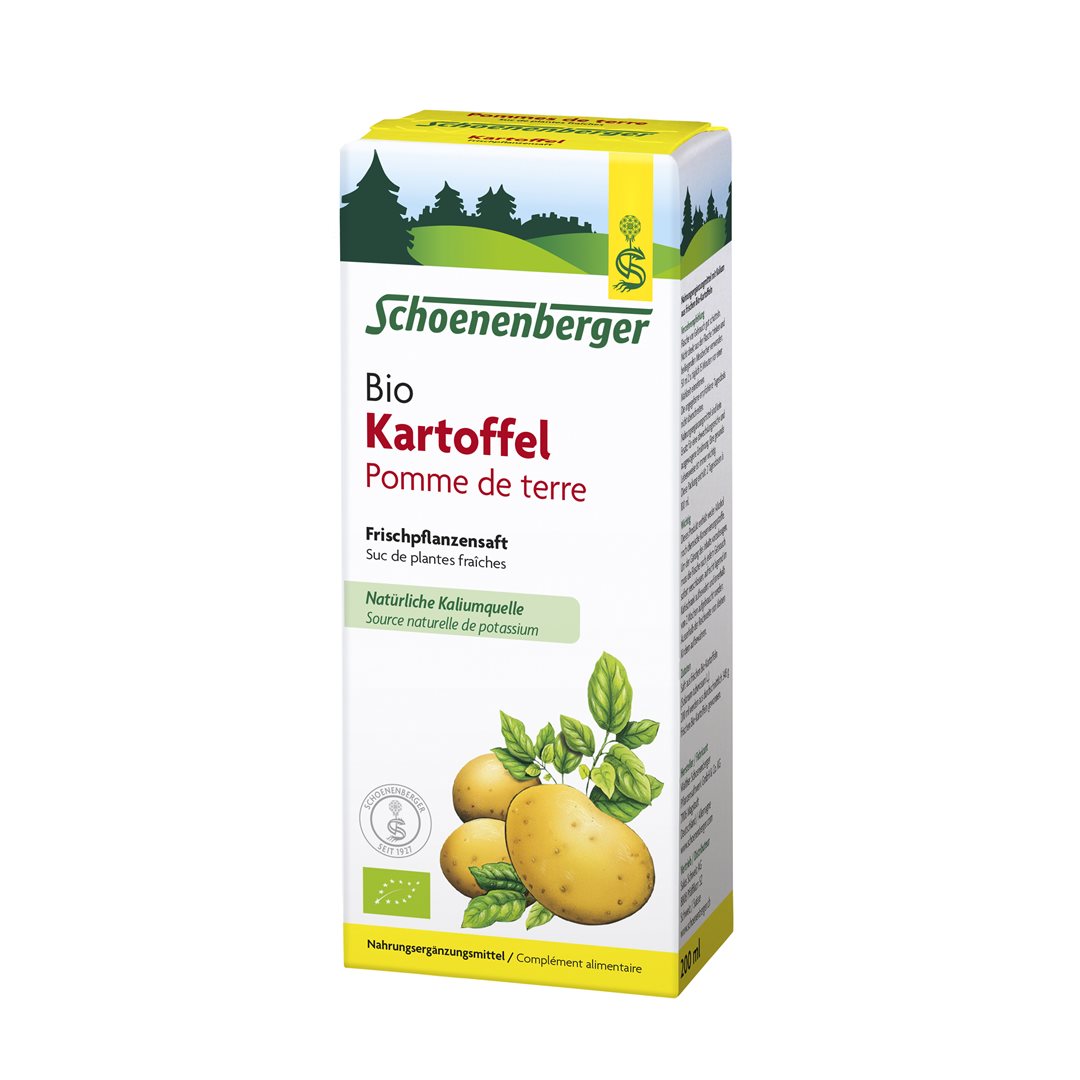 SCHOENENBERGER Jus de Pomme de Terre Bio 200 ml | Soulagement Digestif