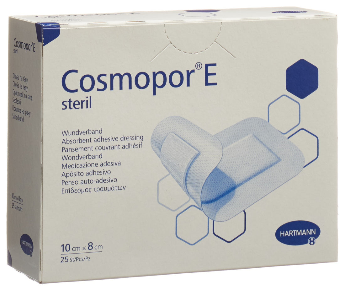 COSMOPOR Pansement Rapide Stérile 10cm x 8cm | Lot de 25