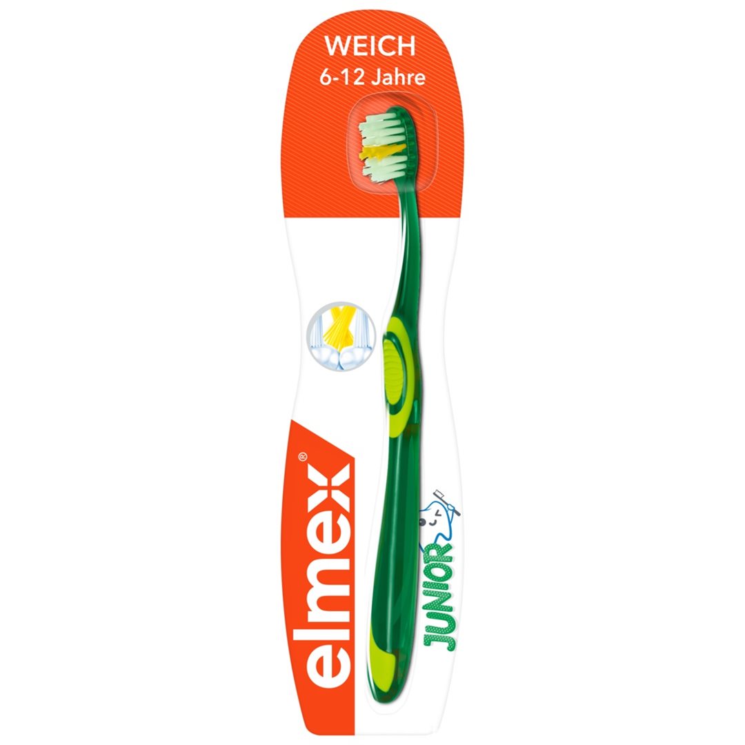 Elmex Junior Brosse à Dents 6-12 Ans Soin Dentaire | 1 Pièce
