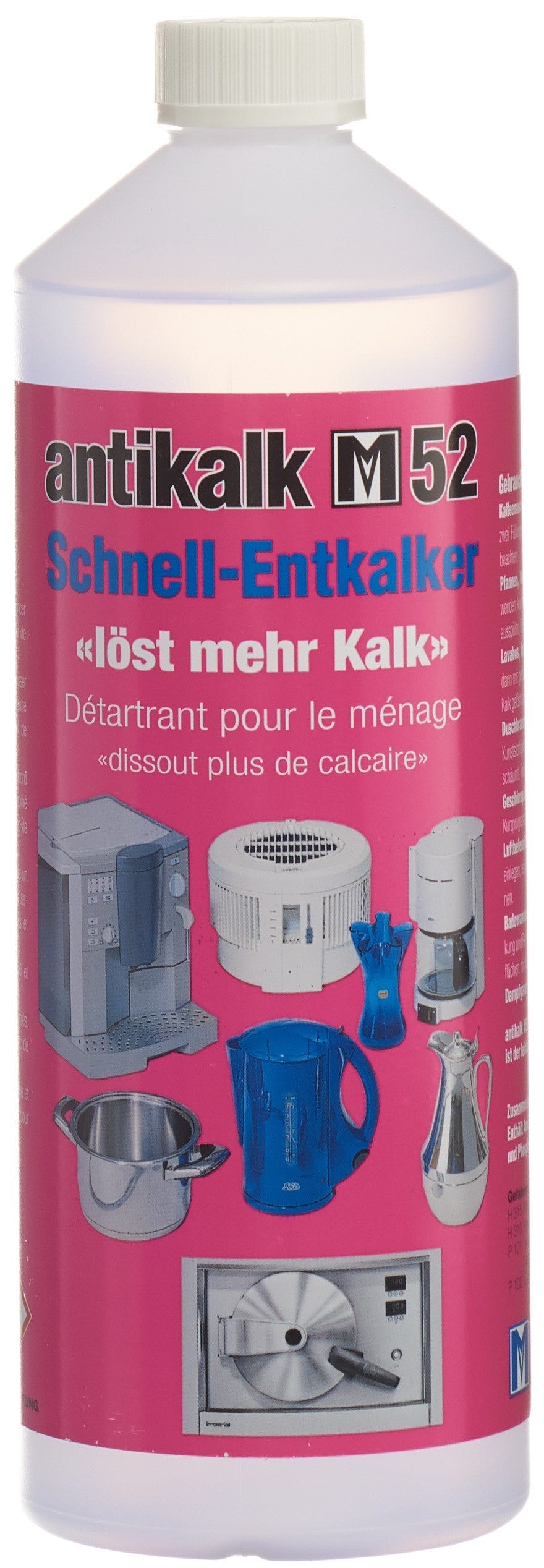 ANTIKALK M52 Détartrant Ménage Liquide 1 L Efficace