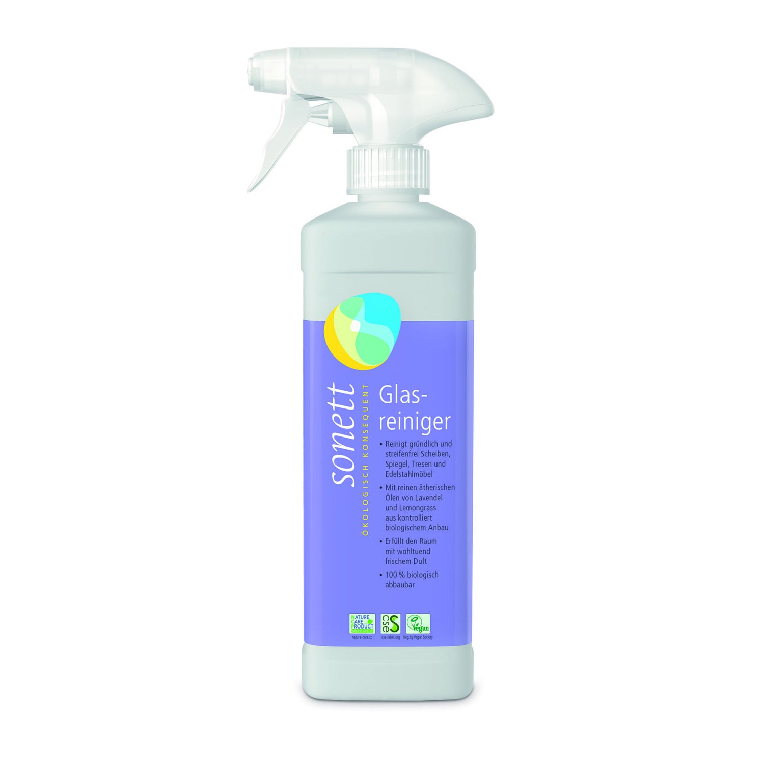 Sonett Nettoyant Vitres Écologique Vaporisateur 0.5 L Brillance Sans Traces
