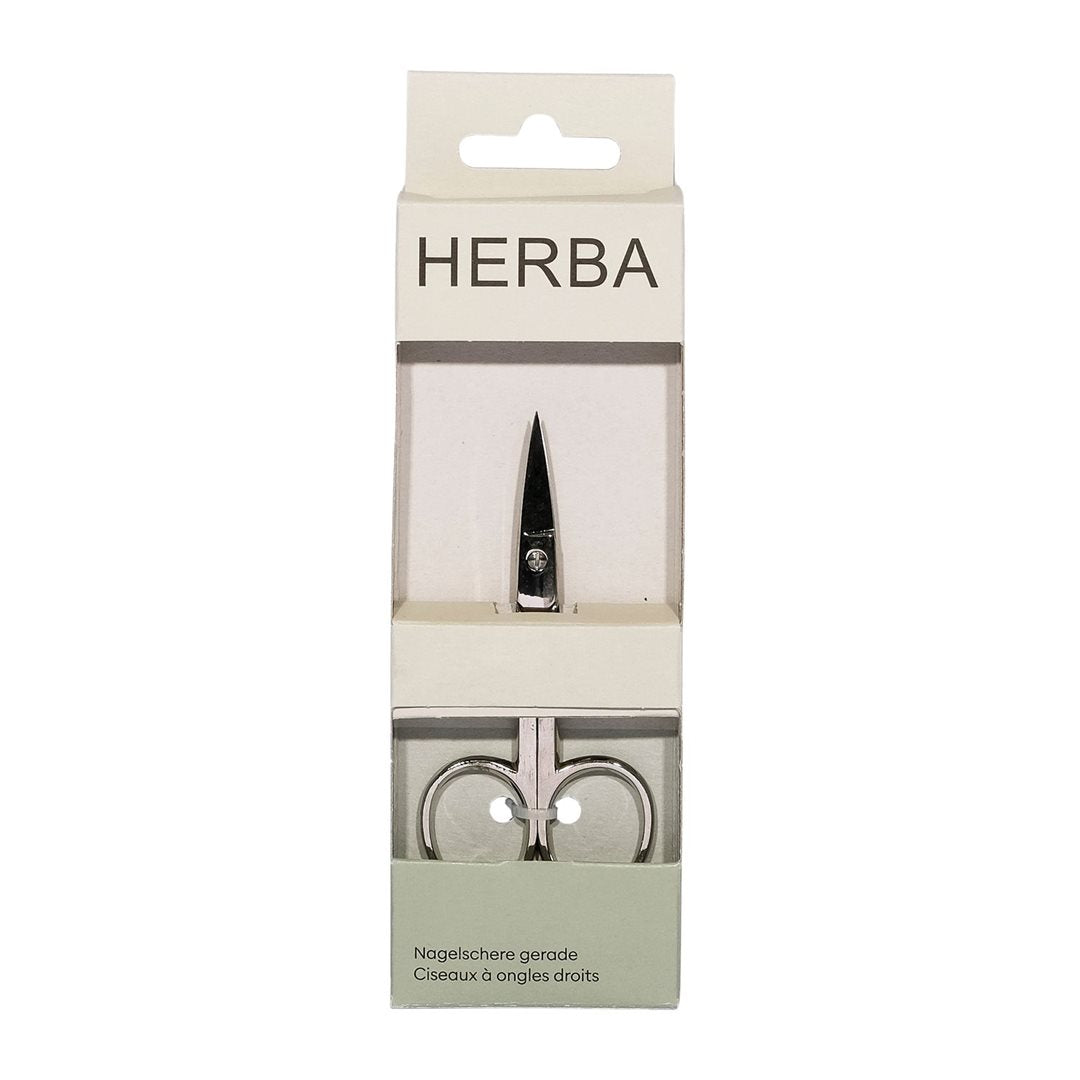 HERBA Ciseaux Ongles 9cm Droits Coupe Précise | Soin Manucure