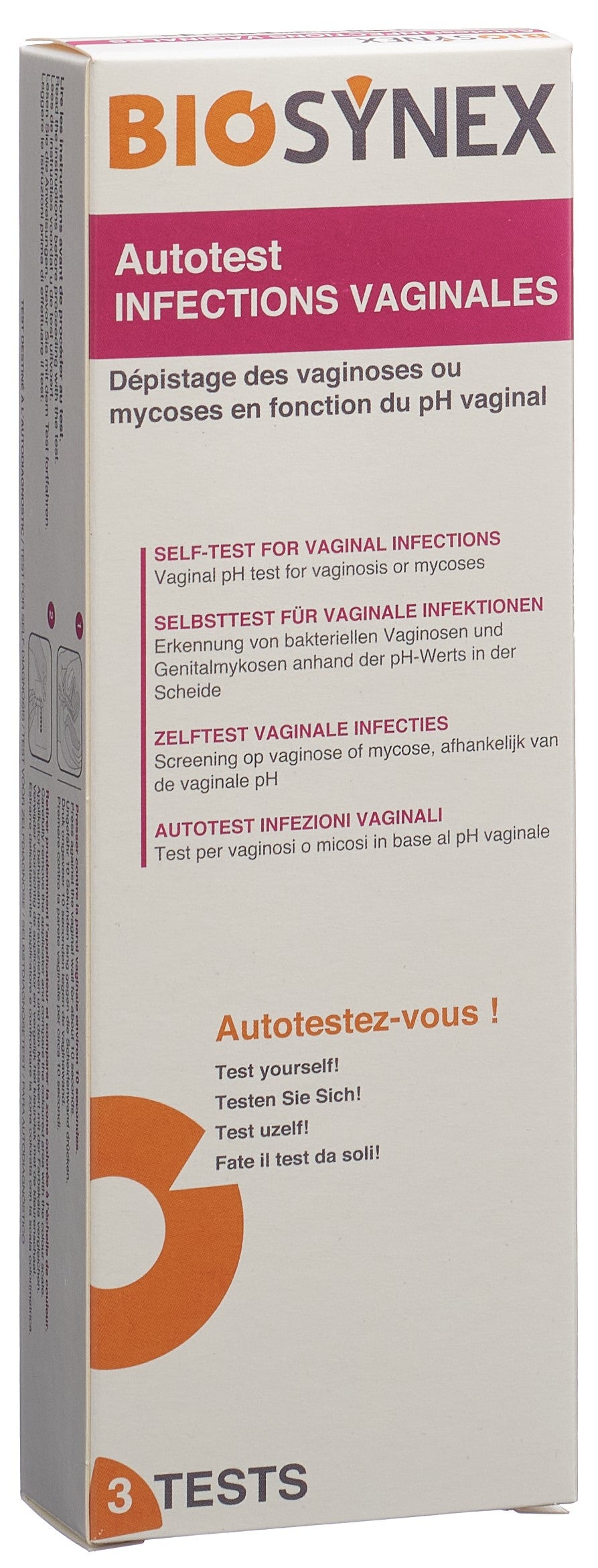 BIOSYNEX Autotest Infections Vaginales Rapide &amp; Fiable | 3 Tests