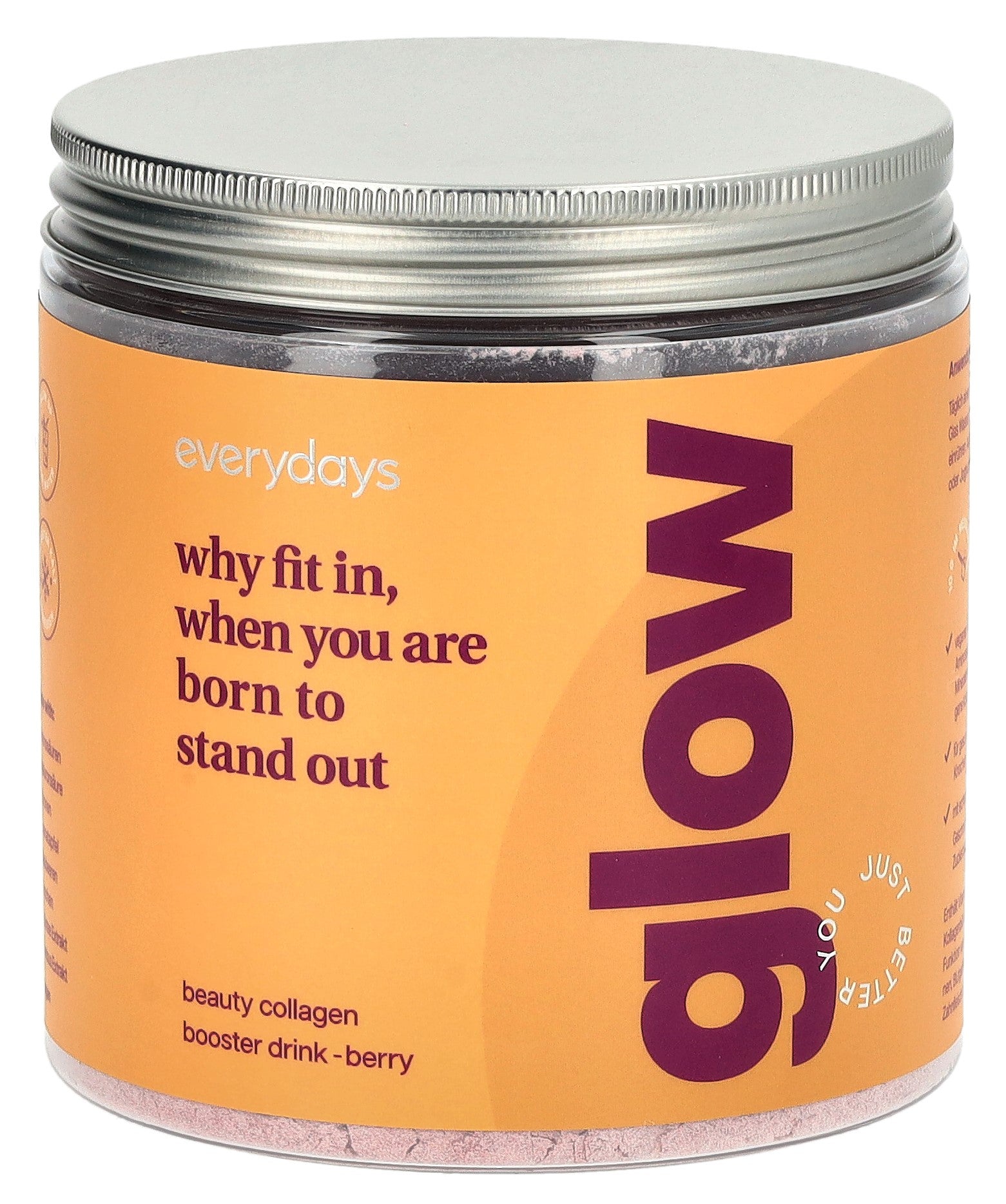 EVERYDAYS Glow Booster Collagène Vegan 300 g | Peau Éclatante