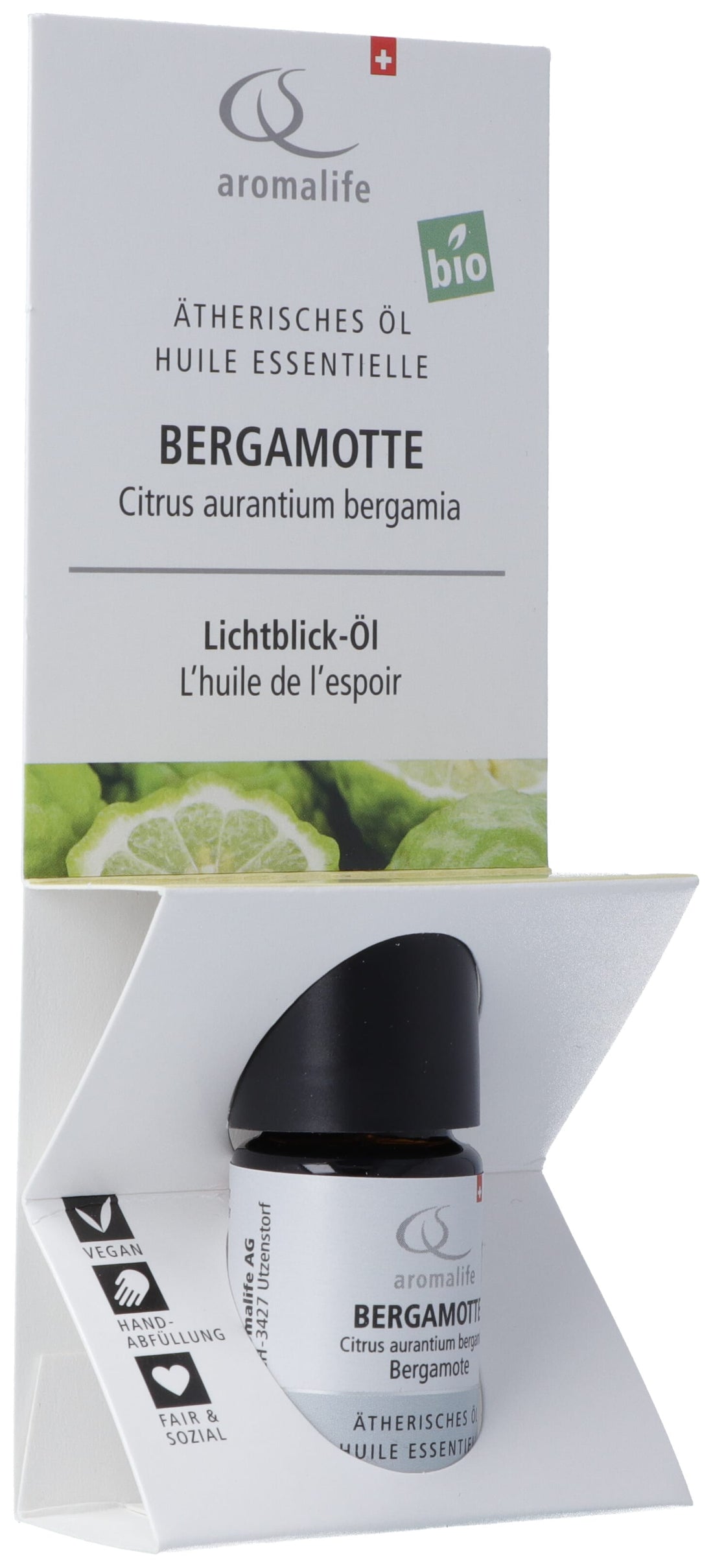 AROMALIFE Huile Essentielle Bergamote BIO 5 ml | Relaxant Naturel